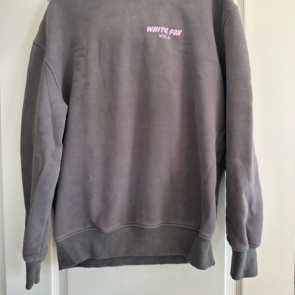 White Fox Gray Sweatshirt
